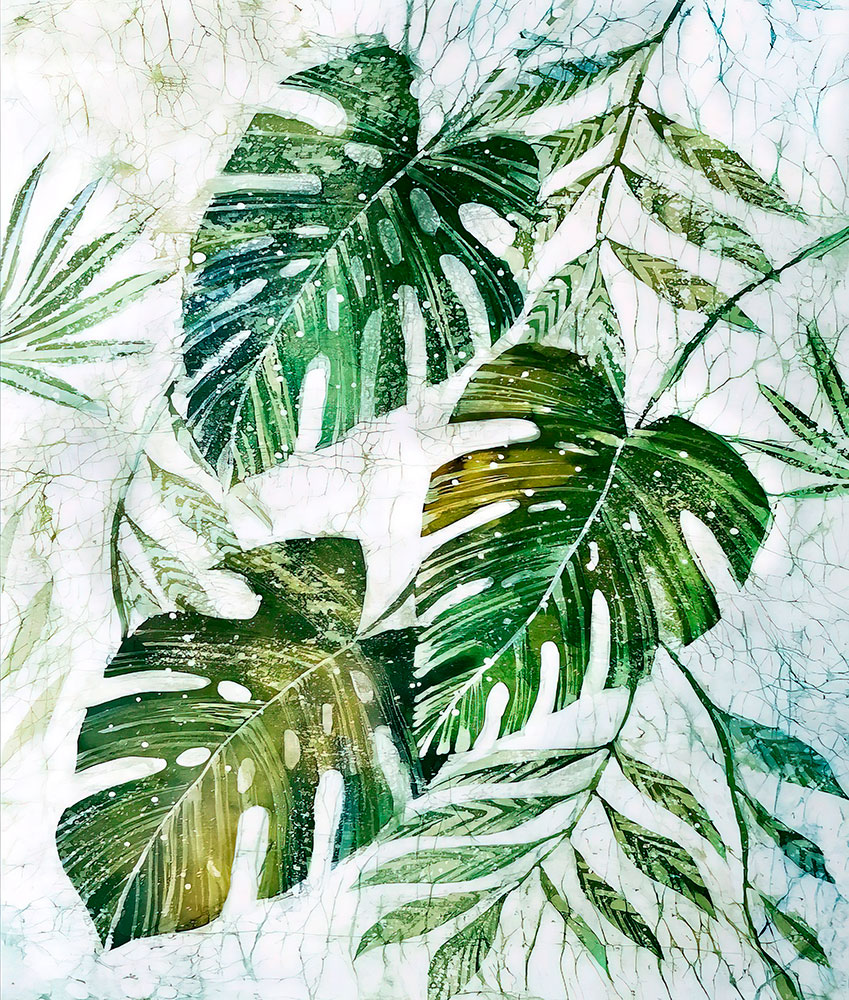 Панно тропические листья