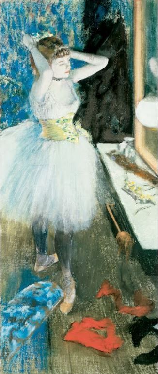 Постер Танцовщица в раздевалке (1879) Дега Эдгар