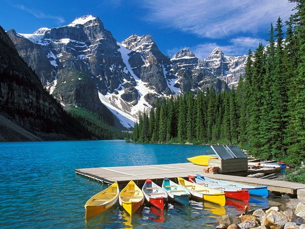 Постер Озеро в национальном парке в Канаде (Lake National Park in Canada)  