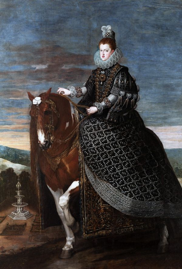 Купить картину маслом Конный портрет королевы Маргариты Австрийской,  супруги Филиппа III Веласкес Диего от 5860 руб. в галерее DasArt