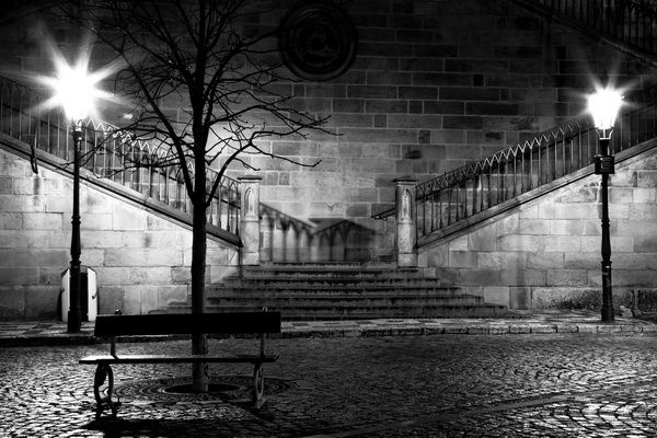 Картина Лестница ночью (Stairs at night) 