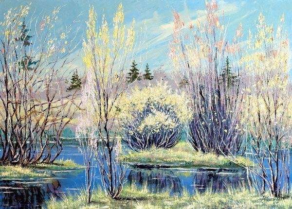 Картина Весенний пейзаж Ходюков Александр