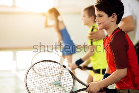 Картина маслом Дети играют в теннис 
