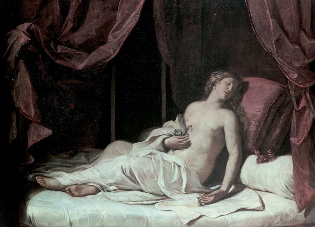 Купить картину маслом Смерть Клеопатры (1648) (Death of Cleopatra) Гверчино  от 5700 руб. в галерее DasArt