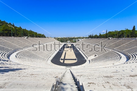 Картина Стадион Панатинаикос в Афинах, где проходили первые современные Олимпийские игры в 1896 году 