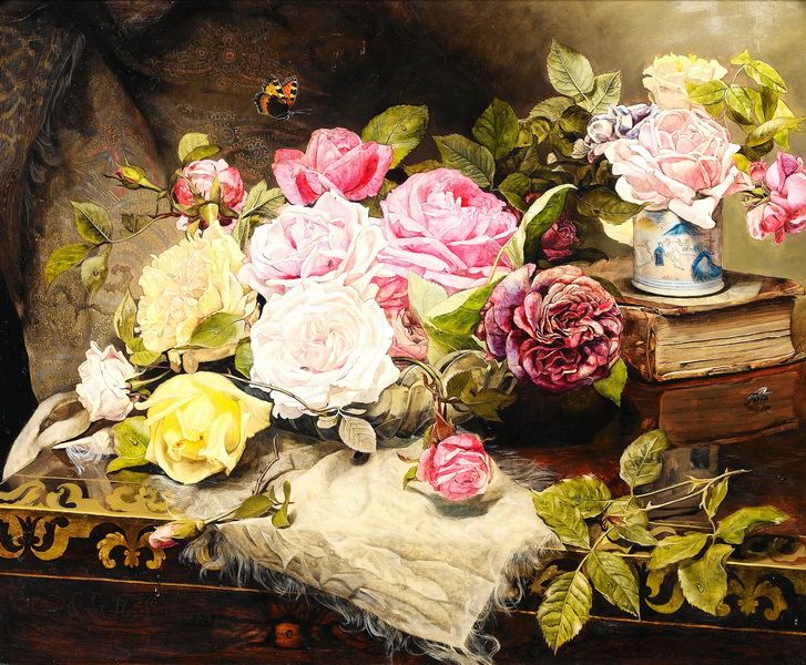 Картина Розы (Roses) Гендель Эдвард Джордж Лукас