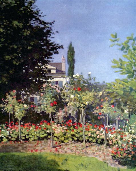 Постер Цветущий Сад в Сент-Адрессе (Flowering Garden at Sainte-Adresse)  