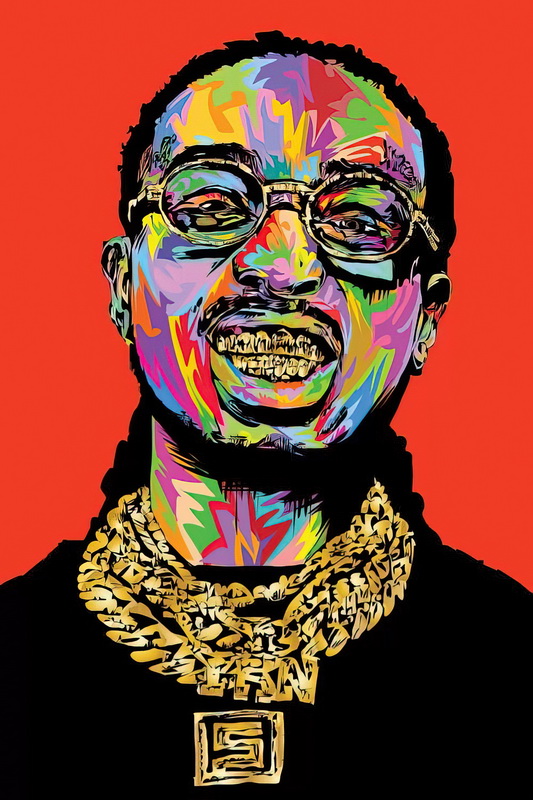 Рэпер масло. Quavo Art.