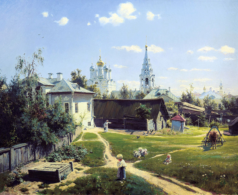 Картина маслом Московский дворик (Moscow Yard) 