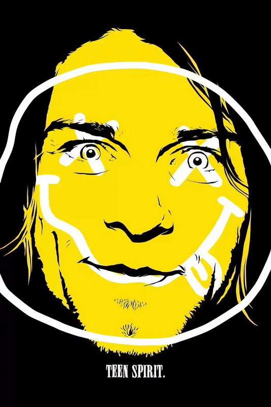 Постер Желтое лицо Курта Кобейна  