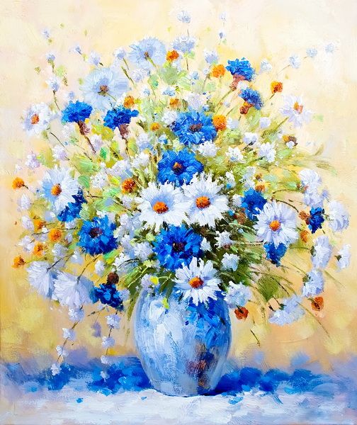 Постер Цветы в вазе (Flowers in a vase) 