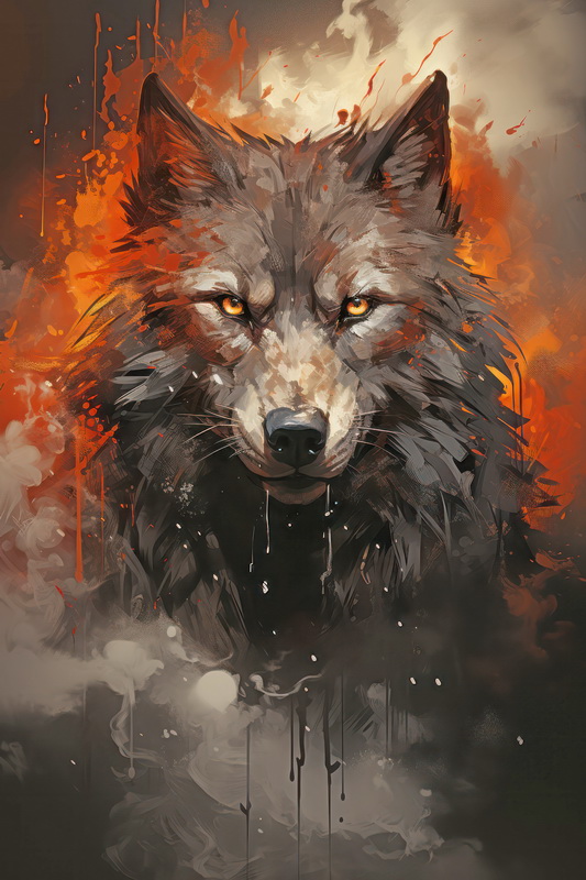 Постер с волком