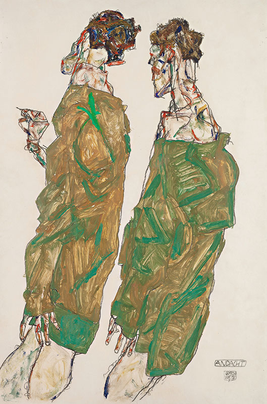 Купить картину маслом Преданность (1913) Шиле Эгон от 5710 руб. в галерее  DasArt