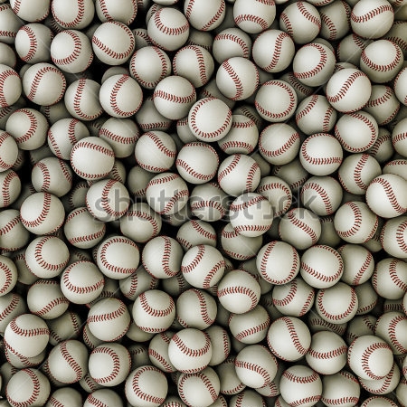 Постер Бейсбольные мячи 