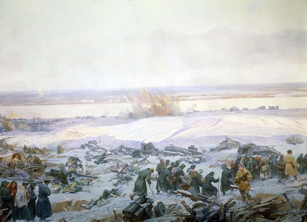 Купить картину маслом Панорама Сталинградская битва (Panorama of The  Battle of Stalingrad) Бут Николай от 5700 руб. в галерее DasArt